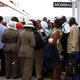 Kenyans wait to board a train at the Mombasa Terminus in Nairobi, Kenya Wednesday, May 31, 2017